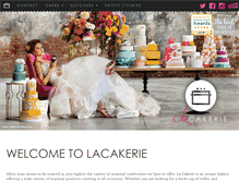 Tablet Screenshot of lacakerie.com